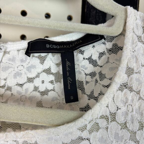 BCBG Lace Bell Sleeve Dress Whimsical Romantic Feminine Boho S - Picture 5 of 10